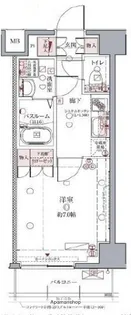 クレヴィスタ亀戸Ⅱ【6階】の間取り