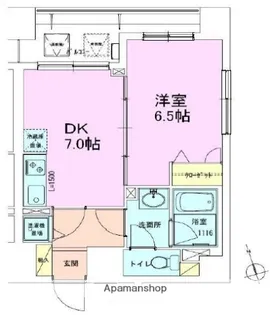 銀座レジデンス参番館【7階】の間取り