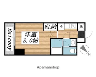 メゾン・ド・ヴィレ日本橋浜町【4階】の間取り