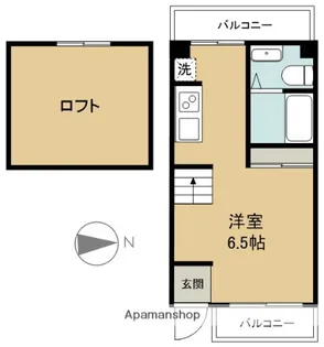 1Kの間取り画像