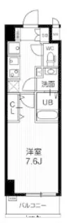 N−STAGE亀戸Ⅱ【8階】の間取り
