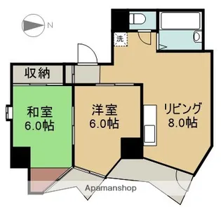 サン・ベルヴィ扇橋【6階】の間取り