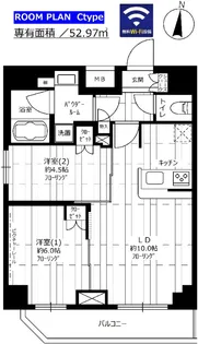 グランドコンシェルジュ菊川【7階】の間取り