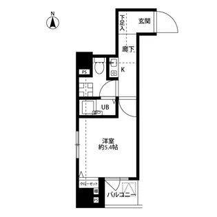 プレール神田佐久間町【6階】の間取り