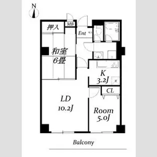 ティックハウス【4階】の間取り