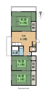 旭マンション【3階】の間取り
