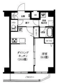 ティモーネ深川リーヴァ【6階】の間取り