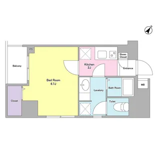 GRAN FELICIA【6階】の間取り