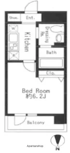 ドゥーエ西大島Ⅱ【9階】の間取り