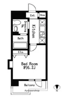 ドゥーエ西大島Ⅱ【13階】の間取り