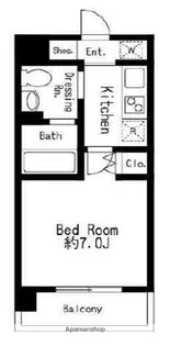 ドゥーエ西大島Ⅱ【10階】の間取り
