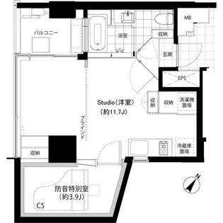 SHINKA【6階】の間取り