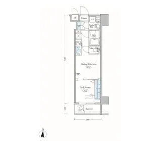 アーバネックス森下Ⅱ【4階】の間取り