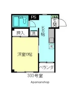エクセルハイツ【303号室】の間取り