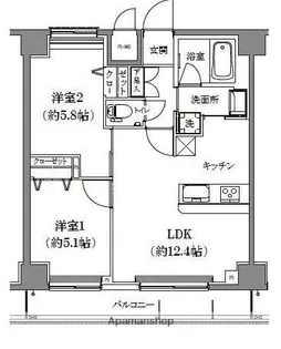 ライジングプレイス両国三番館【7階】の間取り