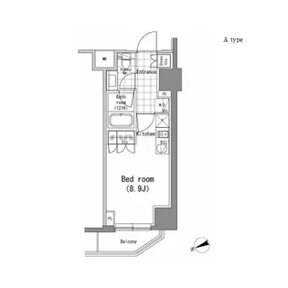 パークハビオ新橋【6階】の間取り