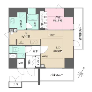 パークハウス二番町【8階】の間取り