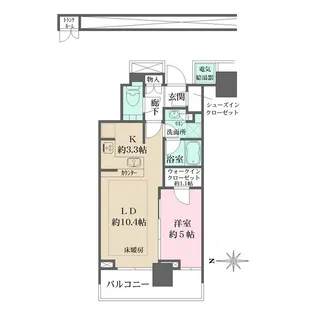 ザ・パークハウス晴海タワーズ クロノレジデンス【32階】の間取り