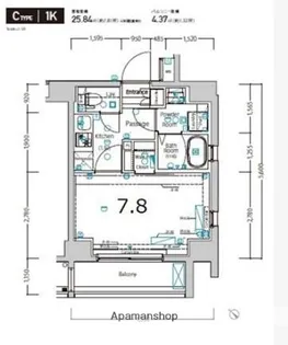XEBEC OSHIAGE Ⅱ【6階】の間取り