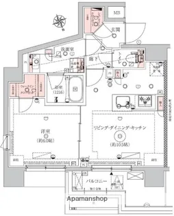エストゥルース東向島【6階】の間取り
