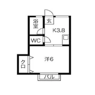 ファーストライフ大樹【1階】の間取り