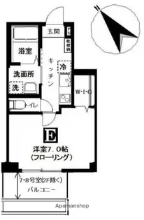 ハーモニーコート月島【3階】の間取り