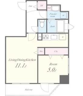 PINE WELL’S【7階】の間取り