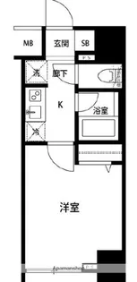 ルクレ錦糸町【10階】の間取り