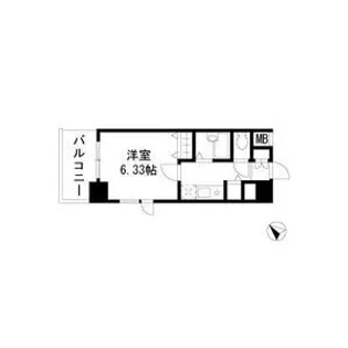 ドエルイン月島【11階】の間取り