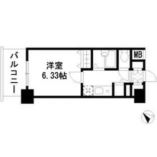 ドエルイン月島【4階】の間取り