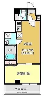 アール・ワンズ北砂【4階】の間取り
