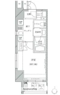 クレイシア亀戸【4階】の間取り