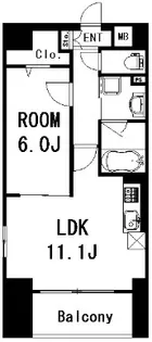 福信館【6階】の間取り