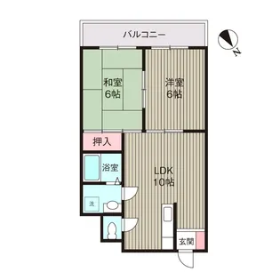 タウンコート丸義【3階】の間取り