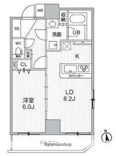 HF曳舟レジデンス【5階】の間取り