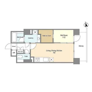 エルスタンザ白金台【7階】の間取り