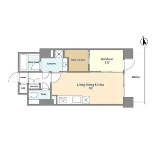 エルスタンザ白金台【3階】の間取り