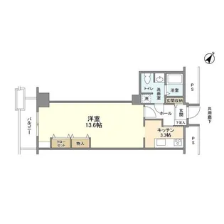 トルナーレ日本橋浜町【12階】の間取り