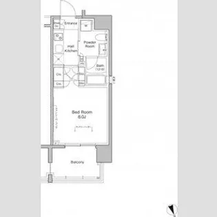プラウドフラット東日本橋【6階】の間取り