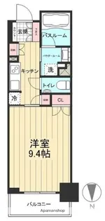 パレステージ大島【6階】の間取り