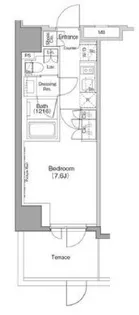 ザ・パークハビオ木場【15階】の間取り
