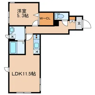 リュミエールK【1階】の間取り