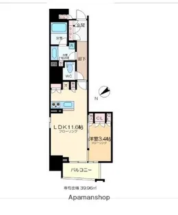 東京都江東区平野1丁目【マンション】の間取り