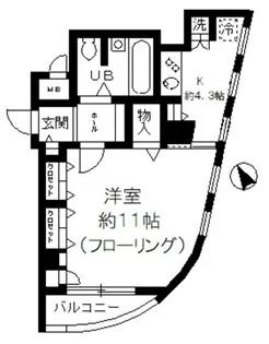 エスペランサ平河町【3階】の間取り