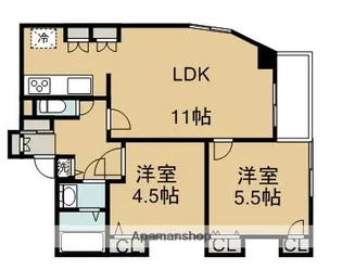 フォレストコート木場【6階】の間取り