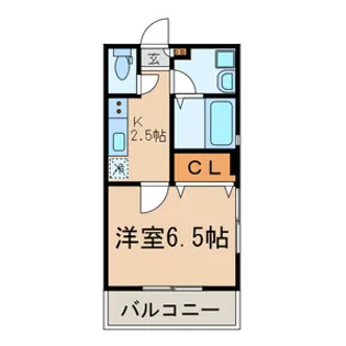 ヴェリーヌ住吉【3階】の間取り