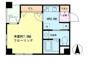 プルナス入谷【4階】の間取り