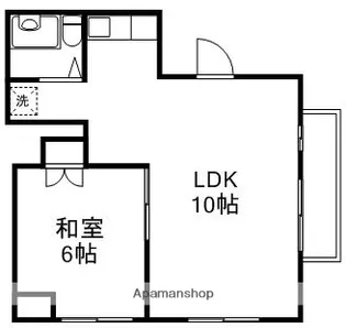 石田コーポ【301号室】の間取り