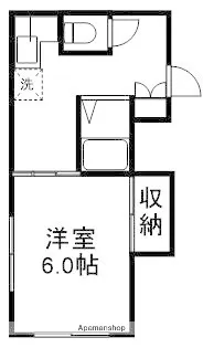 石田コーポ【3階】の間取り