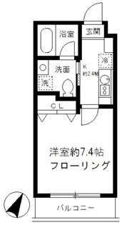 グランアセット月島【2階】の間取り